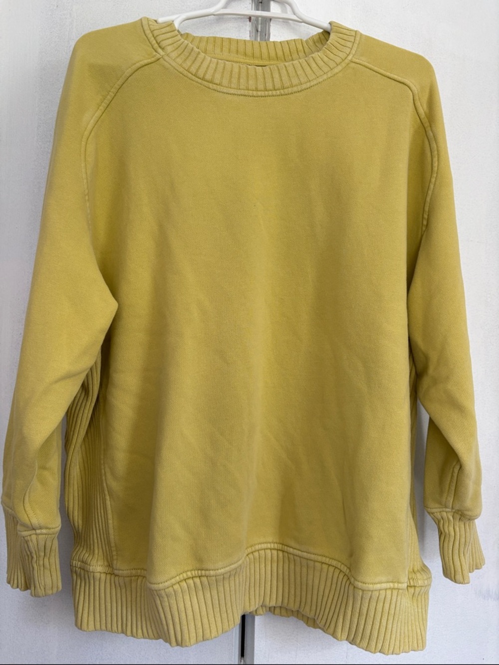 aerie Women's Crewneck Sweatshirt in Mustard Yellow